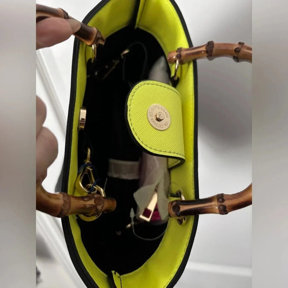 NWT | Call it Spring | Baewatch Bamboo Handle Bucket Bag - Picture 5 of 7